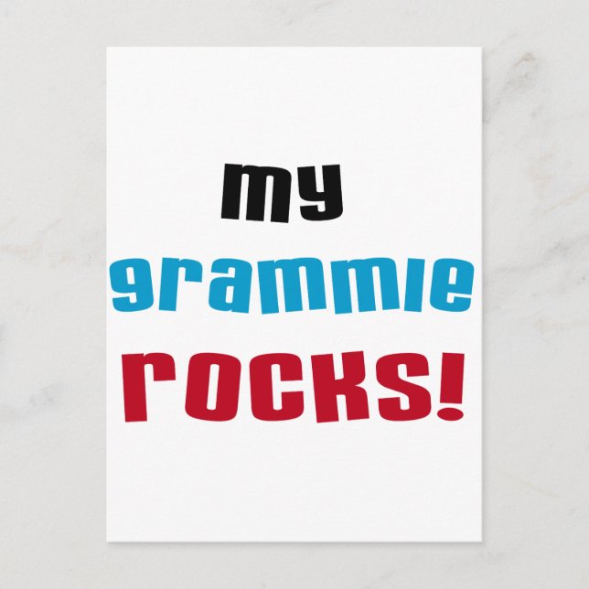 Meine Grammie Rocks T Shirts und Geschenke Postkarte (Vorderseite)