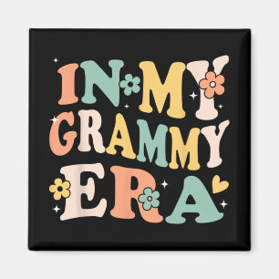 Meine Grammy-Ära Lustig Sarkastisch Groovy Retro M Magnet