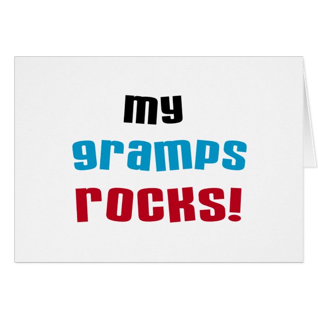 Meine Grampen Rocks T - Shirt und Geschenke (Vorderseite (Horizontal))