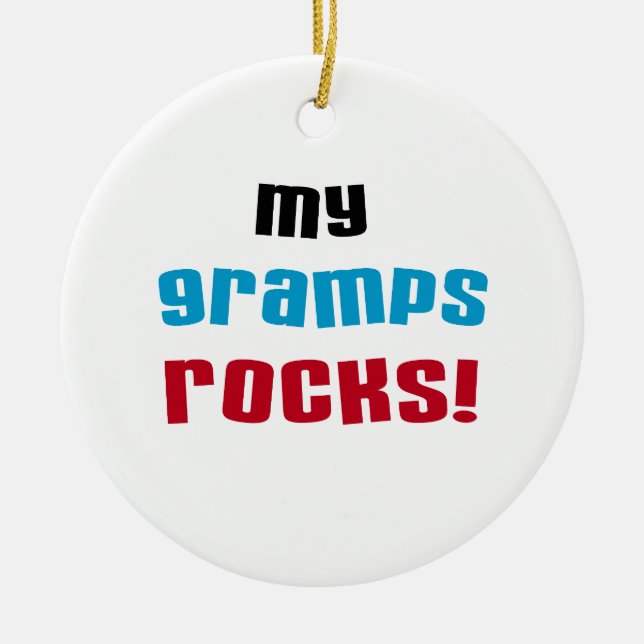 Meine Grampen Rocks T - Shirt und Geschenke Keramik Ornament (Vorne)