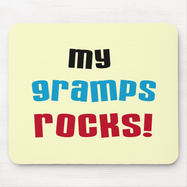 Meine Grampen Rocks T - Shirt und Geschenke Mousepad (Vorne)