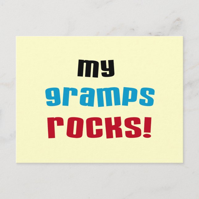 Meine Grampen Rocks T - Shirt und Geschenke Postkarte (Vorderseite)