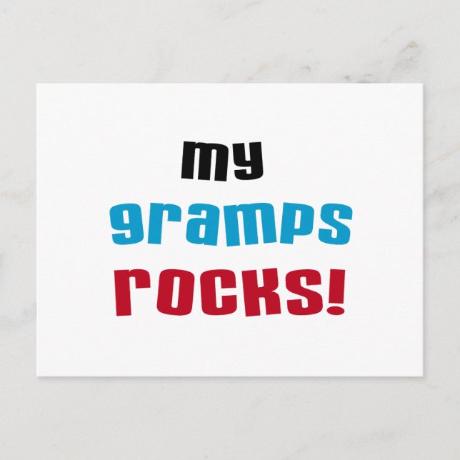 Meine Grampen Rocks T - Shirt und Geschenke Postkarte (Vorderseite)
