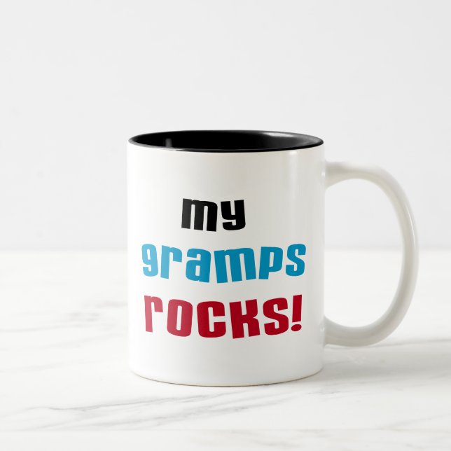 Meine Grampen Rocks T - Shirt und Geschenke Zweifarbige Tasse (Rechts)