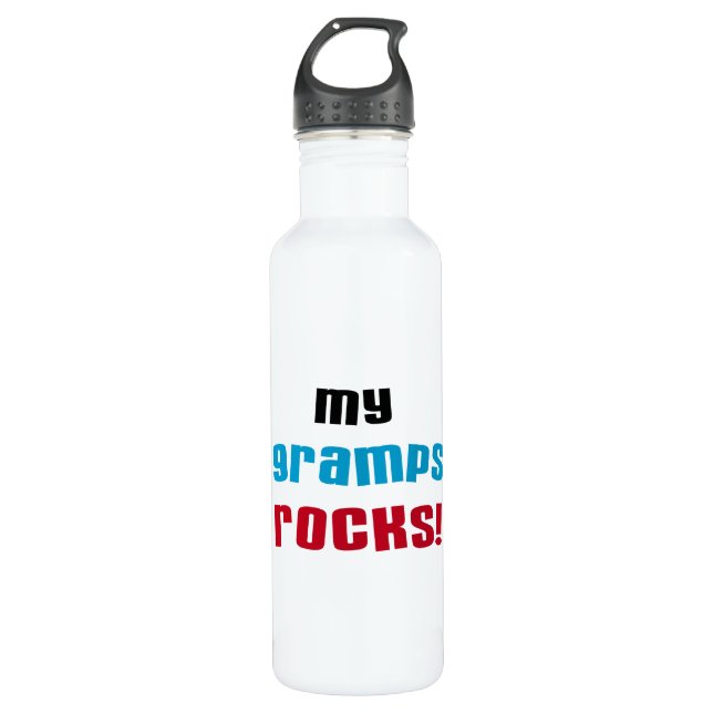 Meine Gramps Rocks Edelstahlflasche (Vorderseite)