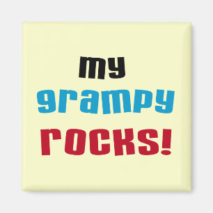 Meine Grampy Rocks T Shirts und Geschenke Magnet