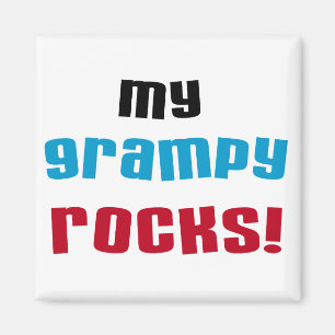 Meine Grampy Rocks T Shirts und Geschenke Magnet