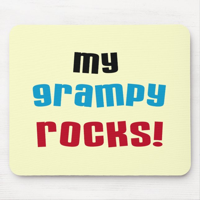 Meine Grampy Rocks T Shirts und Geschenke Mousepad (Vorne)