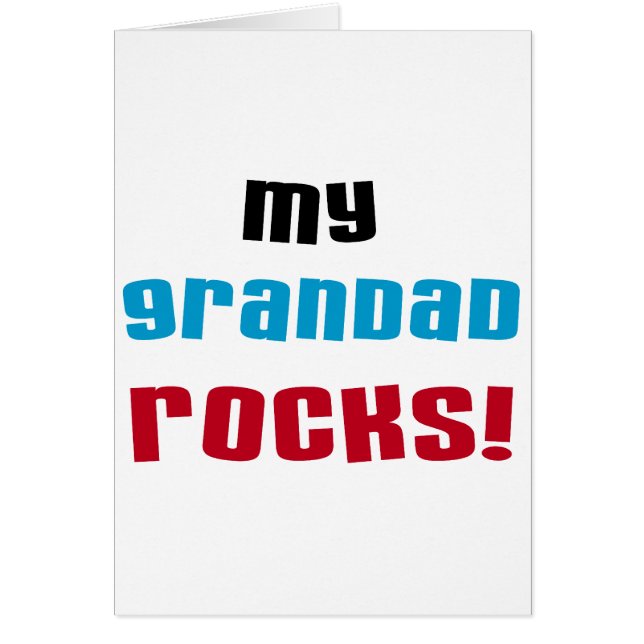 Meine Grandad Rocks T - Shirt und Geschenke (Vorne)