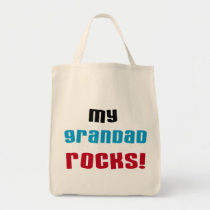 Meine Grandad Rocks T - Shirt und Geschenke Tragetasche
