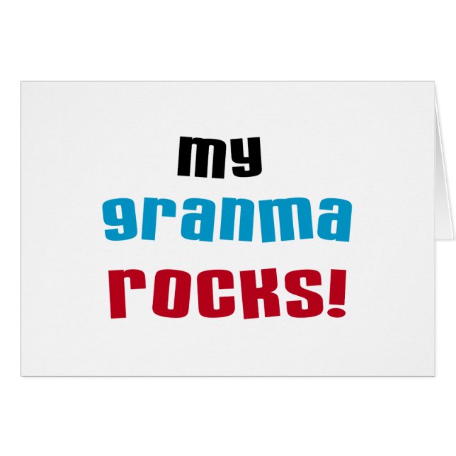 Meine Granma Rocks T Shirts und Geschenke (Vorderseite (Horizontal))