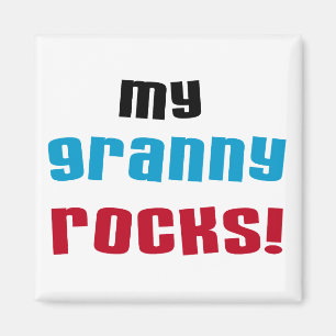Meine Granny Rocks T Shirts und Geschenke Magnet
