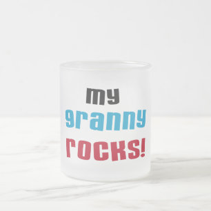 Meine Granny Rocks T Shirts und Geschenke Mattglastasse