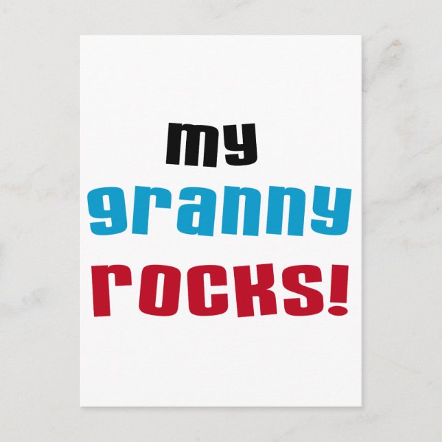 Meine Granny Rocks T Shirts und Geschenke Postkarte (Vorderseite)