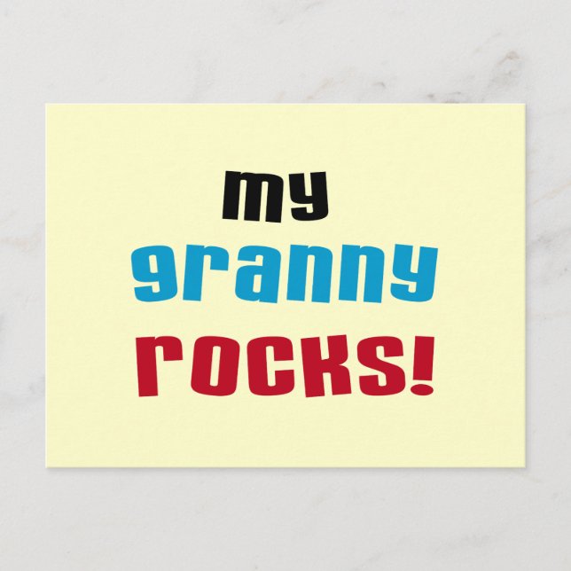 Meine Granny Rocks T Shirts und Geschenke Postkarte (Vorderseite)
