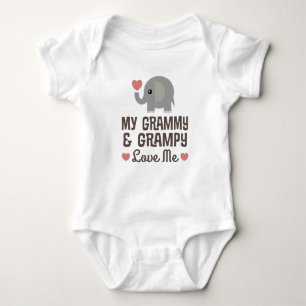 Meine graue und graue Liebe Me Elefant Baby Strampler