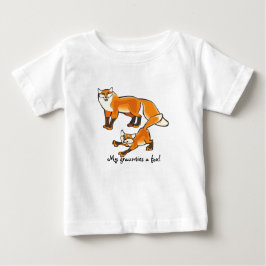 Meine Graunties sind ein Fuchs! Niedliche Fuchsgra Baby T-shirt