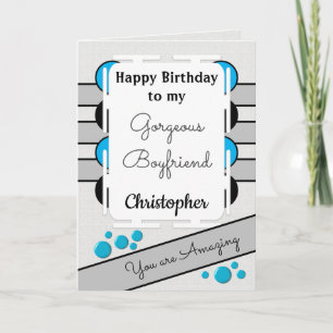 Meine großartige Boyfriend Blue Liebe, die du Gebu Karte