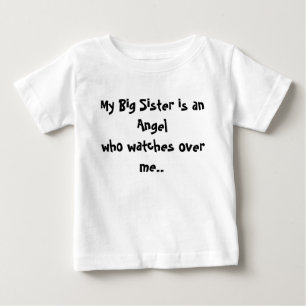 Meine große Schwester ist eine Engel, die mich übe Baby T-shirt