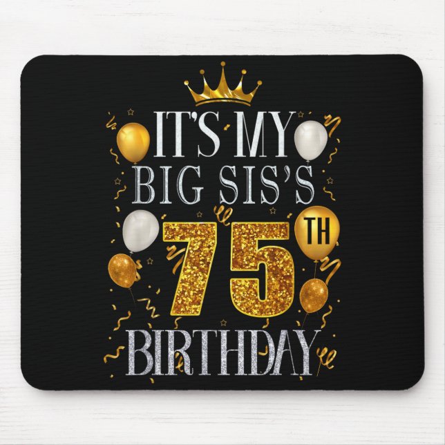 Meine große Schwester wird 75 Jahre alt Herzlichen Mousepad (Vorne)