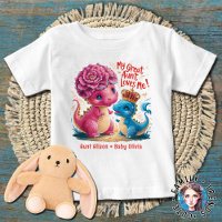 Meine große Tante Liebe Me Pink Blue Dinos
