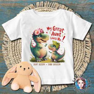 Meine große Tante Lieben Ich Dinosaurier Baby T-shirt