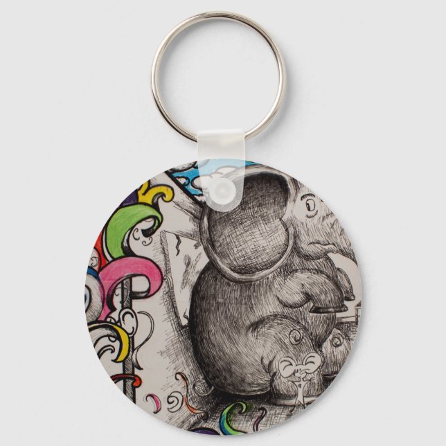 meine große Überraschung Keychian Schlüsselanhänger (Vorderseite)