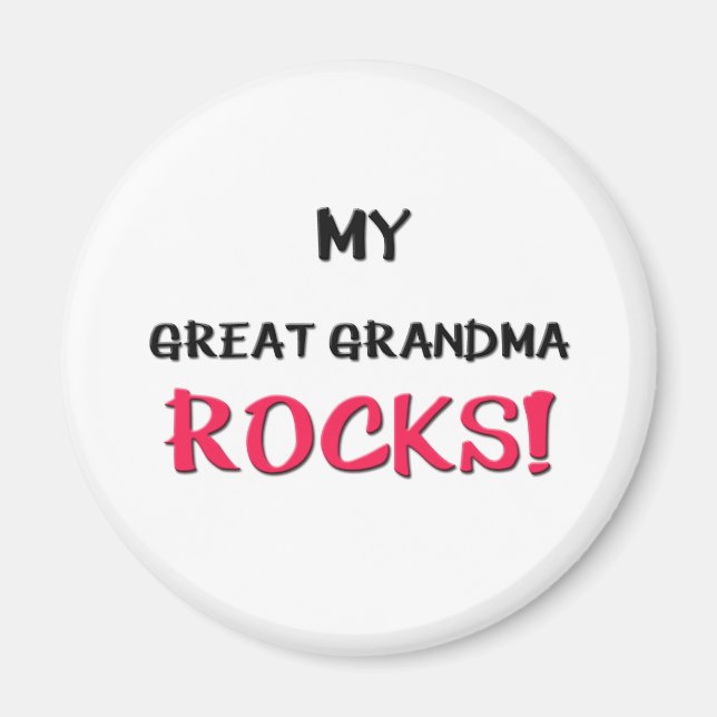 Meine großen Oma-Rocks Magnet (Vorne)