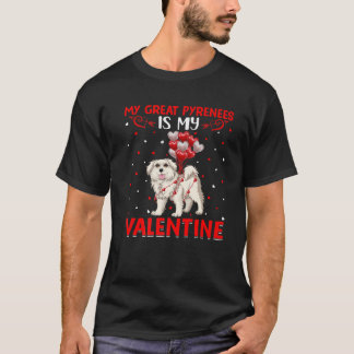 Meine großen Pyrenäen sind meine Valentine Große P T-Shirt