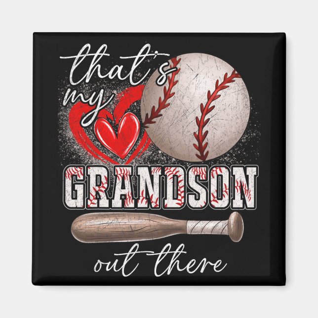 Meine Großmutter da draußen gibt Frauen Baseball-O Magnet (Vorne)