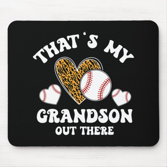 Meine Großmutter da draußen gibt Frauen Baseball-O Mousepad (Vorne)