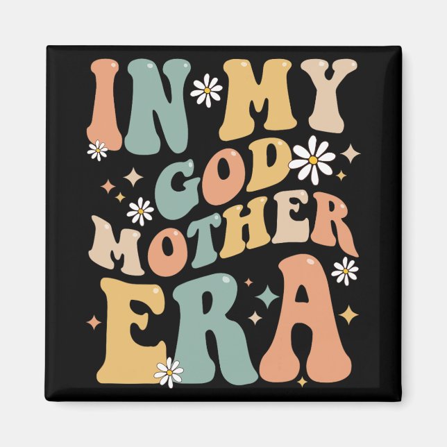 Meine Großmutter Era Lover Groovy Retro Mama Funny Magnet (Vorne)