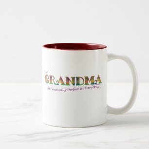 MEINE GROSSMUTTER IST AUF JEDE ART… PRAKTISCH ZWEIFARBIGE TASSE