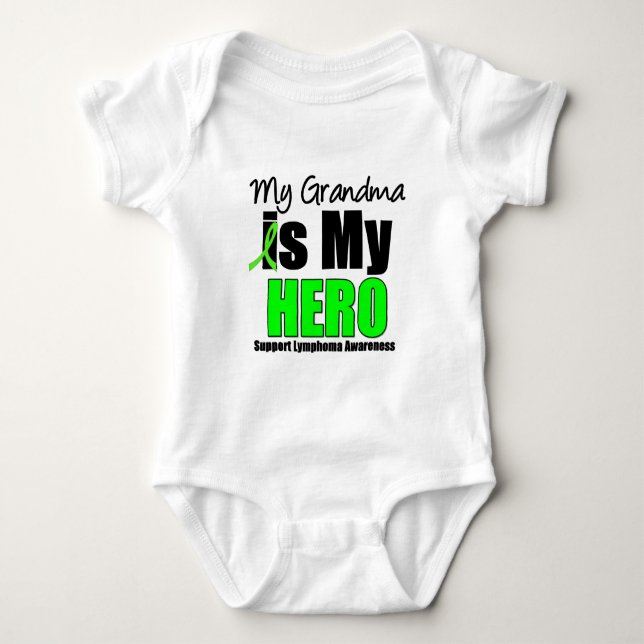 Meine Großmutter ist mein Held Baby Strampler (Vorderseite)
