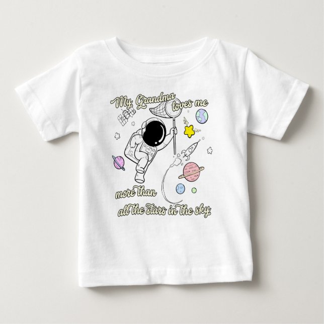 Meine Großmutter-Lieben ich Baby T-shirt (Vorderseite)
