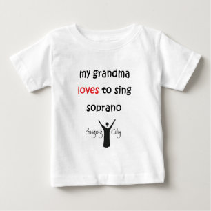 Meine Großmutter-Lieben, Soprano zu singen Baby T-shirt
