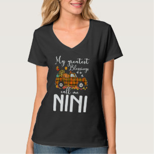 Meine größten Segnungen nennen mich Nini Herbst T-Shirt