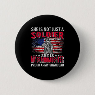 Meine Großtochter, meine Soldlerin, Proud Army Gra Button