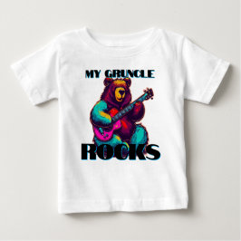 Meine Gruncle Rocks! Farbenfroher Bär Baby T-shirt