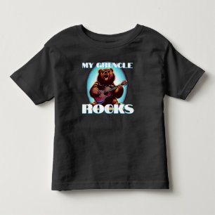 Meine Gruncle Rocks! Farbenfroher Bär Kleinkind T-shirt