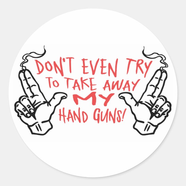 Meine Handläufe Runder Aufkleber (Vorderseite)