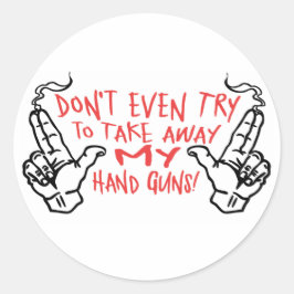 Meine Handläufe Runder Aufkleber