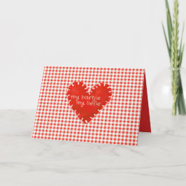 Meine Hartjie My Liefie Applique Herzkarte Dankeskarte