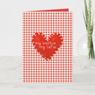 Meine Hartjie My Liefie Applique Herzkarte Karte