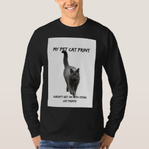 Meine Hauskatze Print Funny Cat T - Shirt Andere K