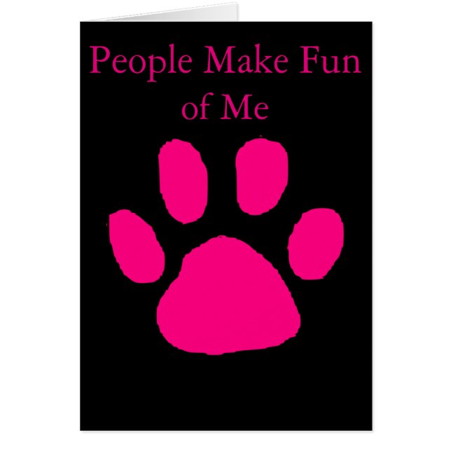 Meine Haustier-Spaßkarte (Vorne)