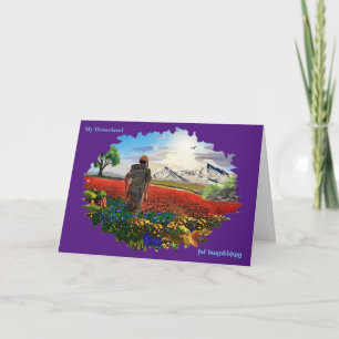 Meine Heimat Grußkarte gefaltet Karte