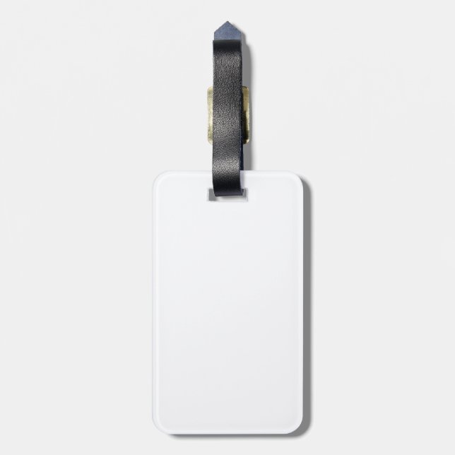 Meine Heimat Katar – Minimalistisches Design Gepäckanhänger (Rückseite vertikal)