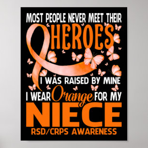 Meine Helden ich Orange für meine Nichte Rsd Crps Poster