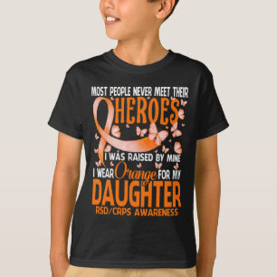 Meine Helden ich Orange für meine Tochter Rsd Crps T-Shirt